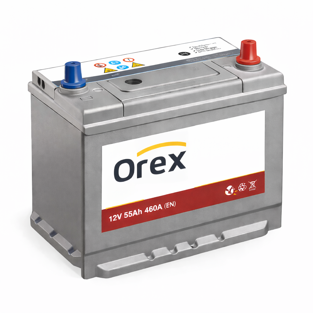 Orex 55Ah Japon Akü | Araç Aküsü | Mezitli Akü